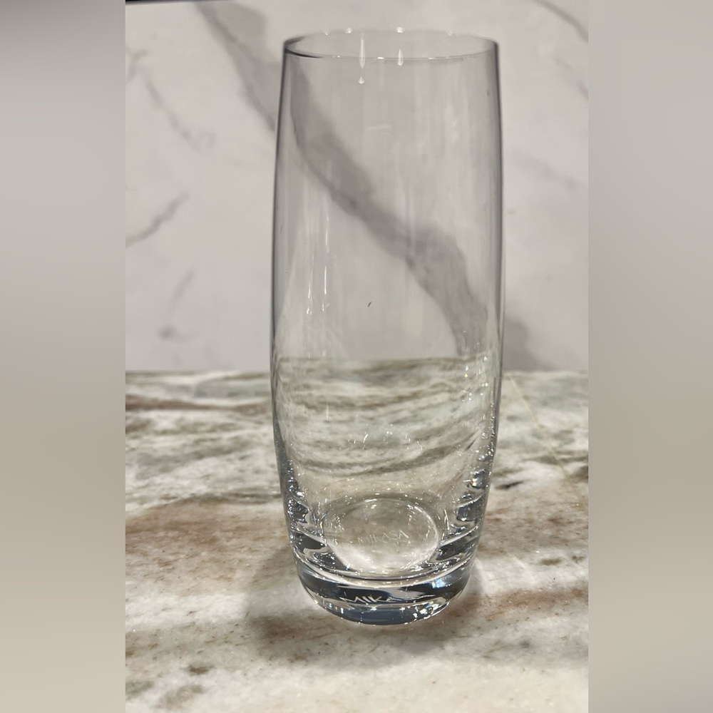 Mikasa Julie Signed 9 oz. Crystal Stemless Champagne Flutes – Set of 5 - Picture 5 of 6